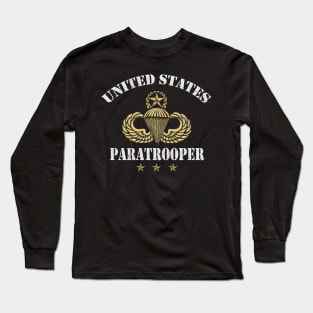 United States Paratrooper Airborne Veterans Gift Long Sleeve T-Shirt